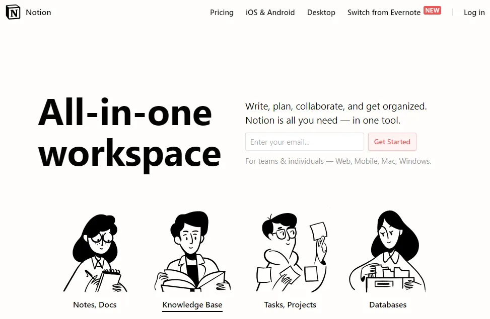 [筆記] Notion:Database基本用法